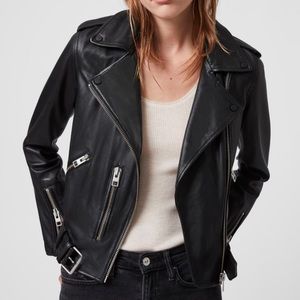 All Saints Balfern Leather Biker Jacket